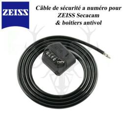 ZEISS C&acirc;ble Antivol &agrave; Code - S&eacute;curisation pour Cam&eacute;ras & Bo&icirc;tiers