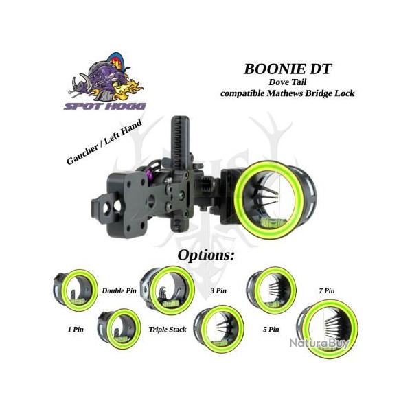 SPOT HOGG Boonie Viseur  crmaillre solide et prcis pour le Tir  l'Arc de Chasse ou Sportif et 3
