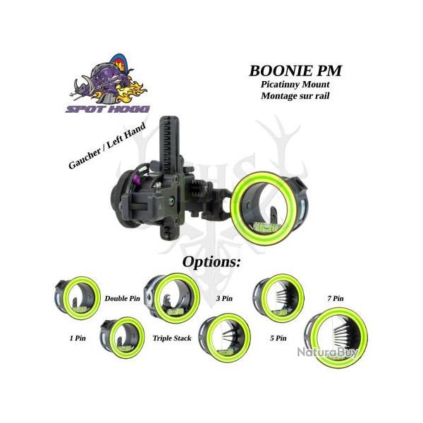 SPOT HOGG Boonie Viseur  crmaillre solide et prcis pour le Tir  l'Arc de Chasse ou Sportif et 3