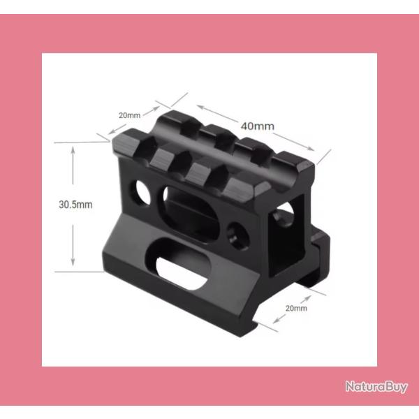 Support pour rail Picatinny 20 mm