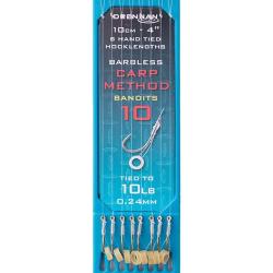 DRENNAN BAS DE LIGNE CARP METHOD BANDIT 4" HOOK PLATE DRENNAN 0,24mm 10 4''/10cm