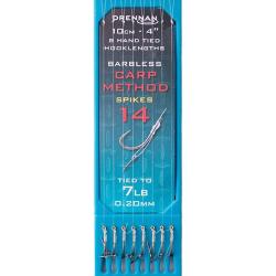 DRENNAN BAS DE LIGNE CARP METHOD SPIKE 4" HOOK PLATE DRENNAN 0,20mm 14 4''/10cm