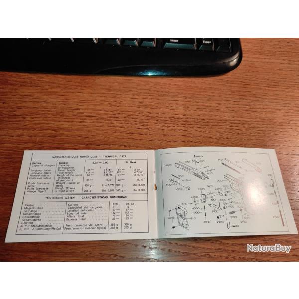 Notice originale pistolet mikros unique neuve