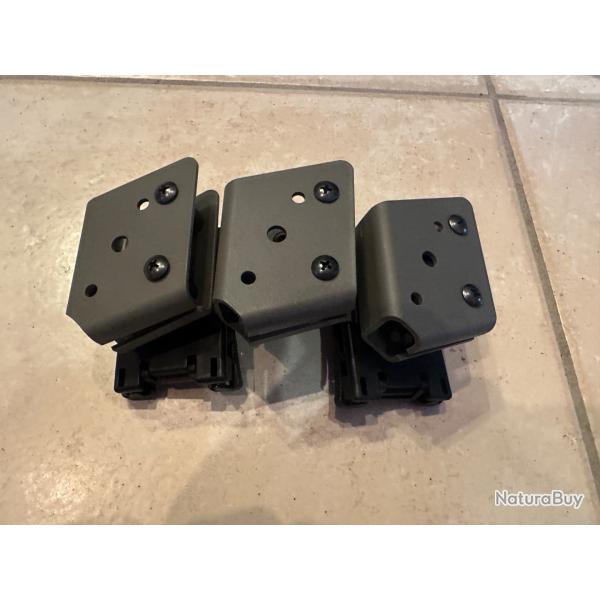 Porte chargeur x3 Kakhi accroche ceinture