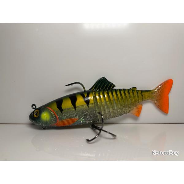 Leurre Souple Arme Fox Rage Jointed Replicant Exclusif 18Cm Green Zebra Ghost