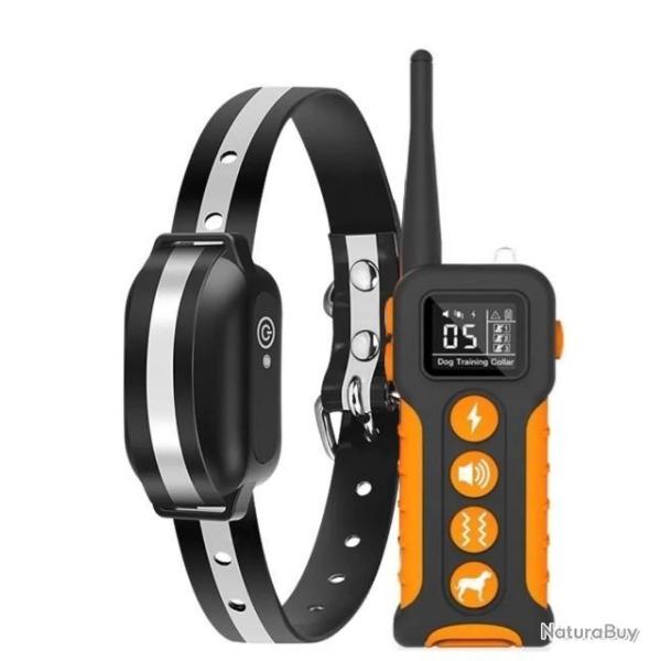 Collier 2en1 dressage et anti aboiements rog t1000