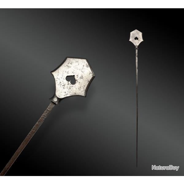 Pointe de fl�che japonaise, ya-no-n�, ajour�e d'un coeur � l'oeil du sanglier � Japon - P�riode Edo