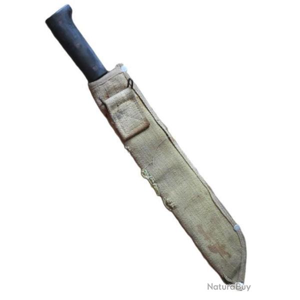 Machette militaire avec �tui �poque guerre d'Indochine machette fabrication tch�que THA16MAC001