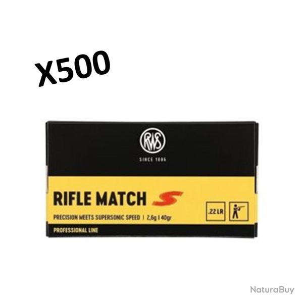 MUNITIONS RWS PROFESSIONAL LINE 22LR RIFLE MATCH S x500
