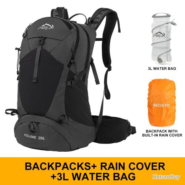 Sac d'alpinisme tanche SR 35 L + GOURDE 3L- NOIR-  LIVRAISON GRATUITE !!!