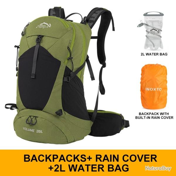 Sac d'alpinisme tanche SR 35 L + GOURDE 2L- VERT-  LIVRAISON GRATUITE !!!