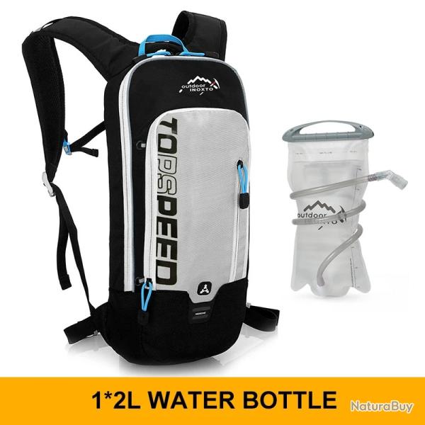 Sac � dos de v�lo �tanche et respirant 6L + GOURDE 2L  -GRIS-  LIVRAISON GRATUITE !!!