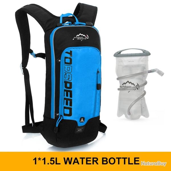 Sac � dos de v�lo �tanche et respirant 6L + GOURDE 1.5L -BLEU  -LIVRAISON GRATUITE !!!