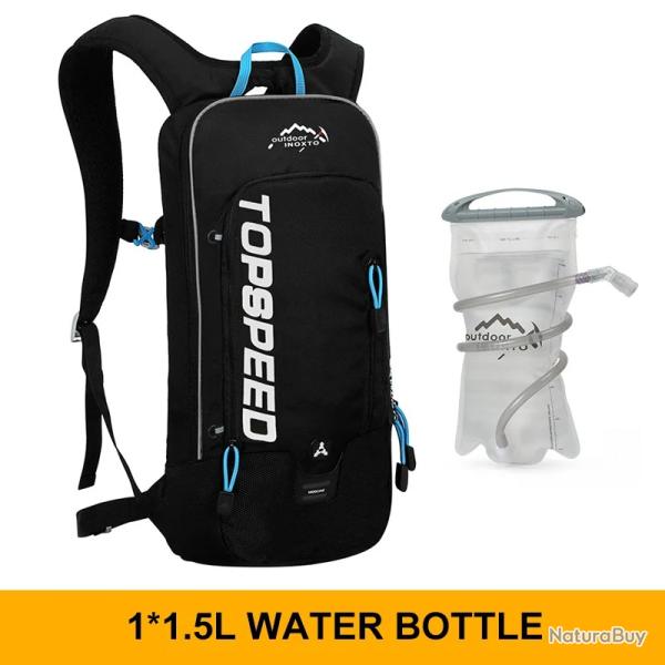 Sac � dos de v�lo �tanche et respirant 6L + GOURDE 1.5L -NOIR -LIVRAISON GRATUITE !!!