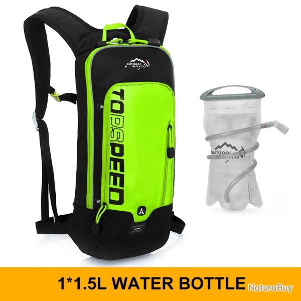 Sac � dos de v�lo �tanche et respirant 6L + GOURDE 1.5L -VERT -LIVRAISON GRATUITE !!!