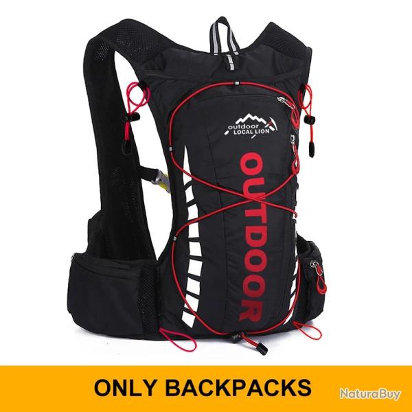 Sac  dos de cyclisme impermable 8 litres -NOIR/ROUGE-