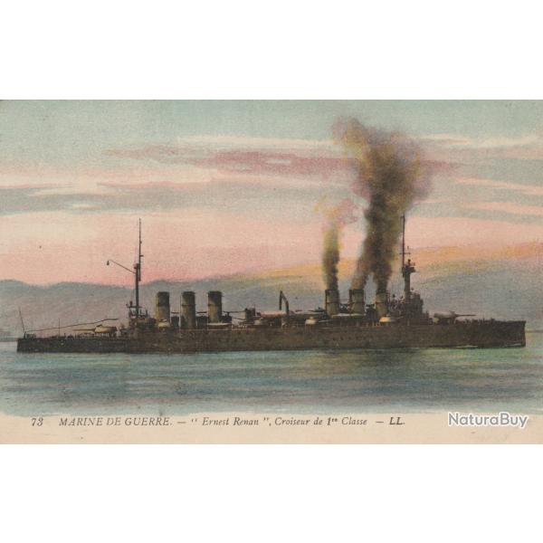 CPA - MARINE DE GUERRE. " Ernest Renan" Croiseur de 1er Classe N�1004