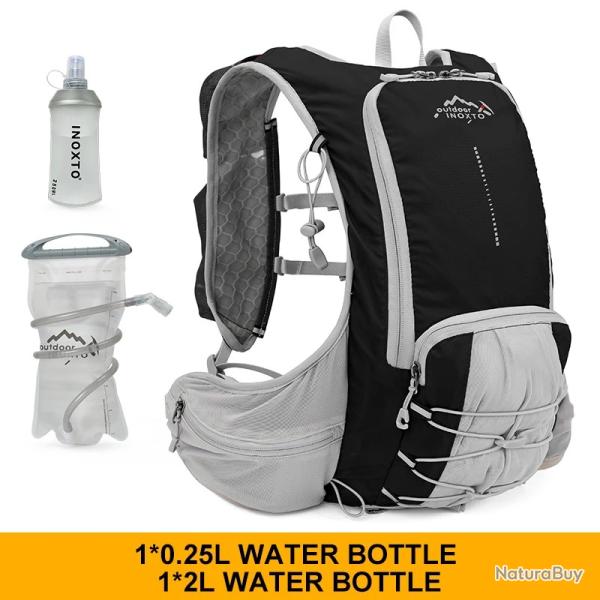 sac � dos d'hydratation l�ger 15L GOURDE 1.5L+ 250ML -GRIS/NOIR -LIVRAISON GRATUITE !!!