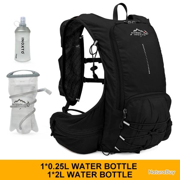 Sac � dos d'hydratation l�ger 15L GOURDE 1.5L+ 250ML -NOIR