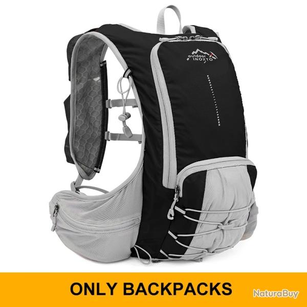 Sac � dos d'hydratation l�ger 15L GRIS/NOIR