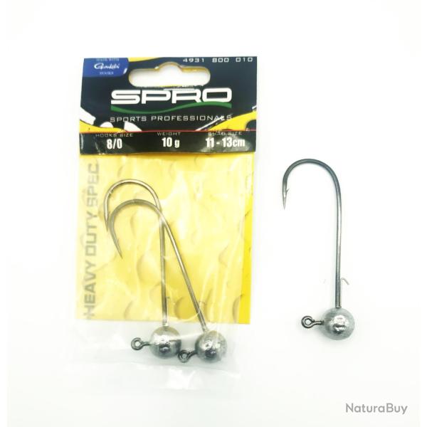 Spro t�te plomb�e Round Jigheads 8/0 14