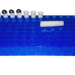 Plateau pour pr&eacute;parer des cartouches combustibles cal. 36 / 44 - Bleu