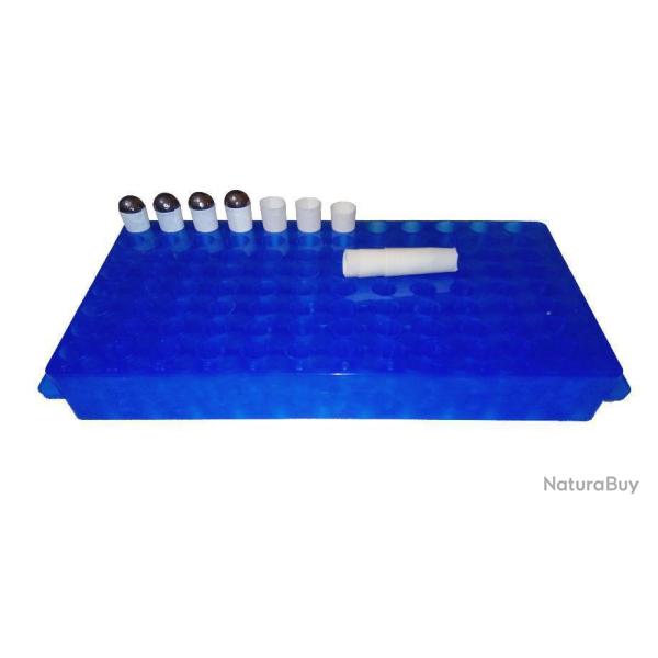 Plateau pour pr�parer des cartouches combustibles cal. 36 / 44 - Bleu