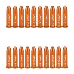 20 douilles "Dummy rounds" cal. 22 LR en aluminium - A-Zoom