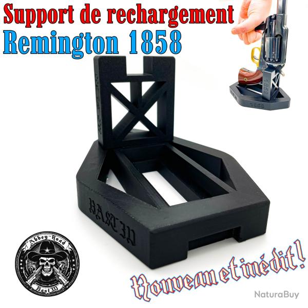 Support de rechargement poudre noire pour revolver Remington 1858 - Bast3d