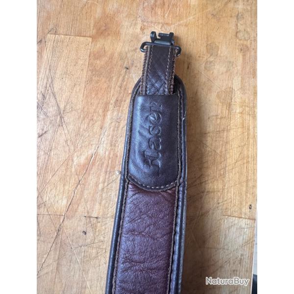 Bretelle blaser cuir marron