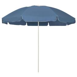 Parasol de plage bleu 240 cm 02_0008382