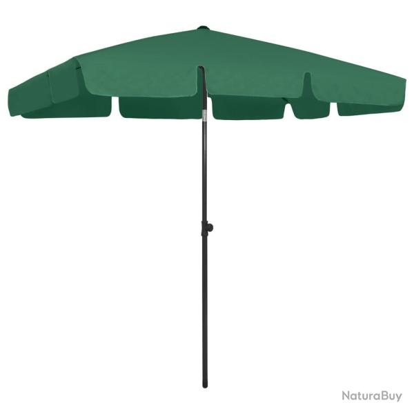 Parasol de plage vert 200 x 125 cm 02_0008410