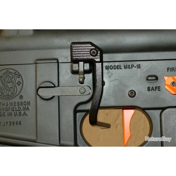 DECLENCHEUR DE CULASSE AMBIDEXTRE AR15/M4 AR9/AR45 ATLAS DUTY