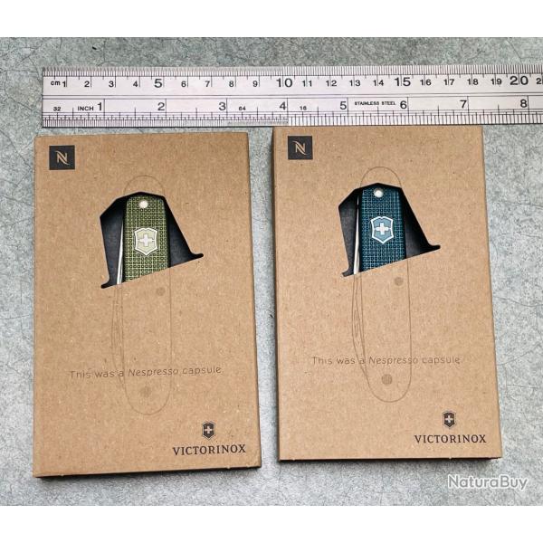 Lot de deux VICTORINOX Nespresso Limited Edition 2018 & 2019