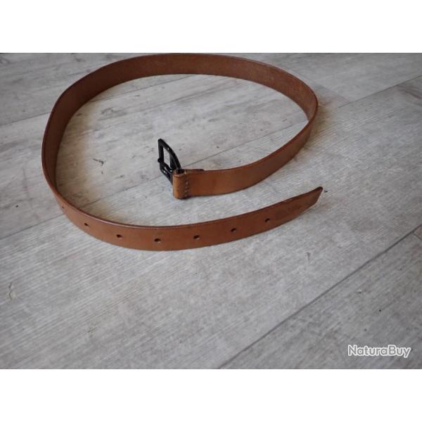 Ceinturon, ceinture pour �tui pistolet Suisse / porte fourreau baionnette Rubin Schmidt. 120 cm !