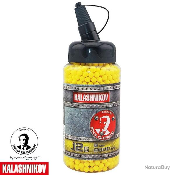 Billes Airsoft 0.12g Kalashnikov Pas Cher - 2000 Billes Jaunes D�butant