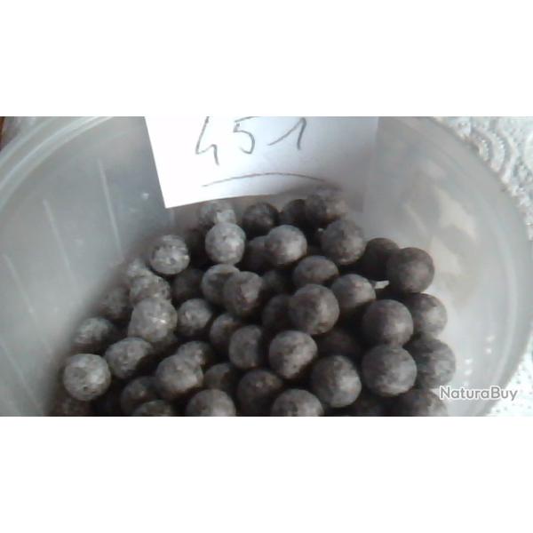 Balles ronde cal: 451 poudre noire