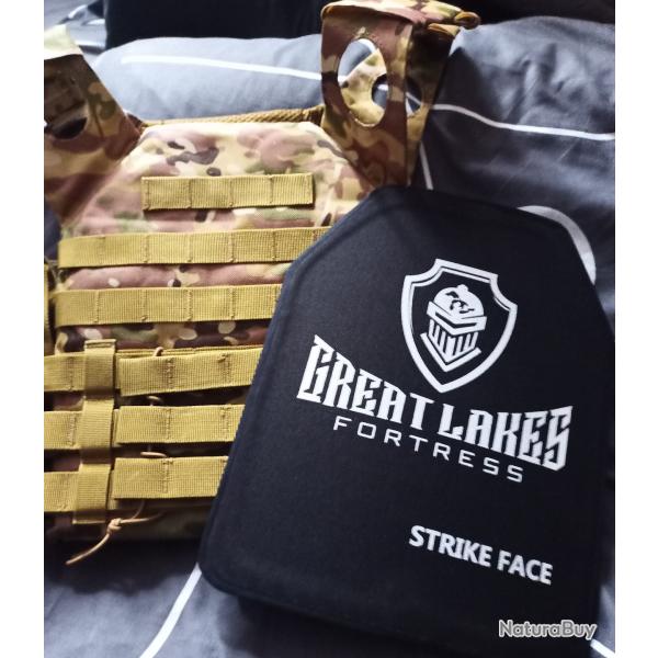 Gilet Pare Balles NIJ3A Multicam avec Plaques UHMW-PE FORTRESS enchre