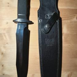 SOG TIGERSHARK MIDNITE LAME NOIRE SEIKI JAPAN VINTAGE 80 COLLECTION COMBAT SURVIE TACTIQUE NEUF !