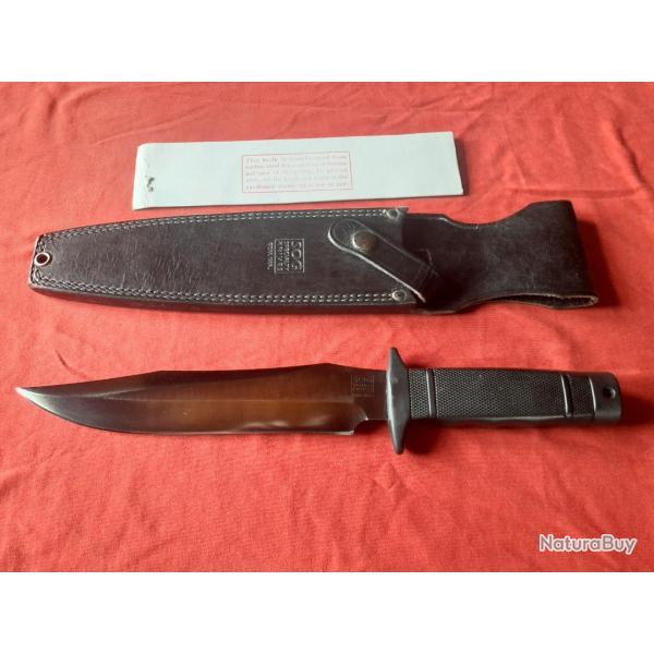 SOG TIGERSHARK MIDNITE LAME NOIRE SEIKI JAPAN VINTAGE 80 COLLECTION COMBAT SURVIE TACTIQUE NEUF !