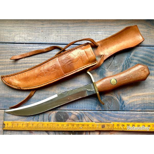 POIGNARD COUTEAU VINTAGE FABRICATION FLORINOX / THIERS