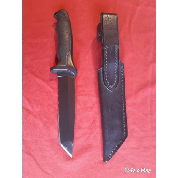 Buck 653 n USA Tanto lame finition noire 420hc occasion tactique edc survie buschcraft combat