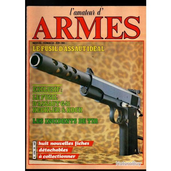 l'amateur d'armes 25 munition de 5, 56 , le fusil d'assaut idal, le g41 h&k, lefaucheux , index,