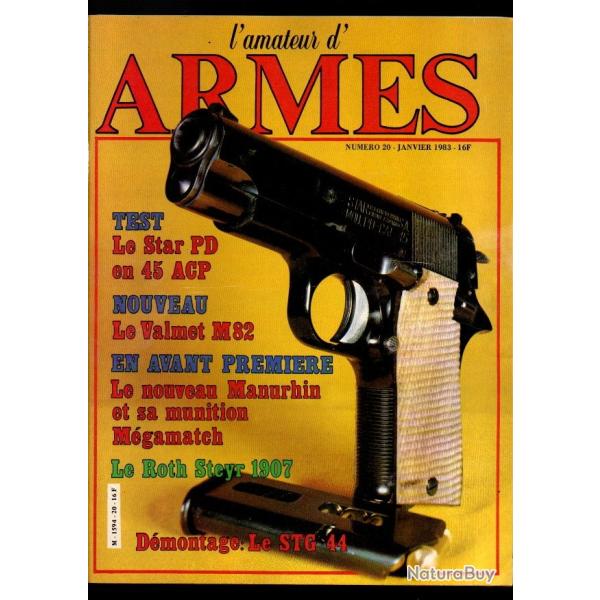 l'amateur d'armes 20 dmontage stg 44, star pd 45 acp, fusil d'assaut finlandais m82, manurhin 10 3/