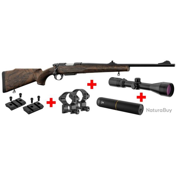 Pack carabine Renato Baldi Approche CF01 + lunette 4-12x56 + MDS STALON 222 Rem