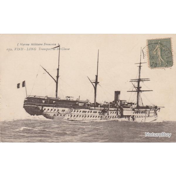 CPA - Marine Militaire Francaise  -VINH-LONG Transport de 1re Classe  N�323