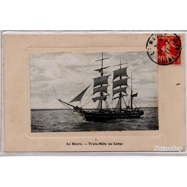 CPA - MARINE   -Havre -Trois-Mate au Large N�1048
