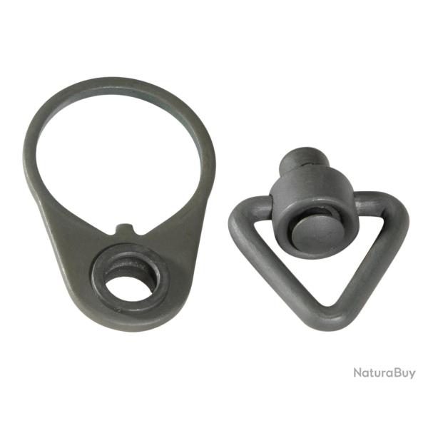 Ares End Plate Avec Attache-Sangle QD Pour M4 AEG