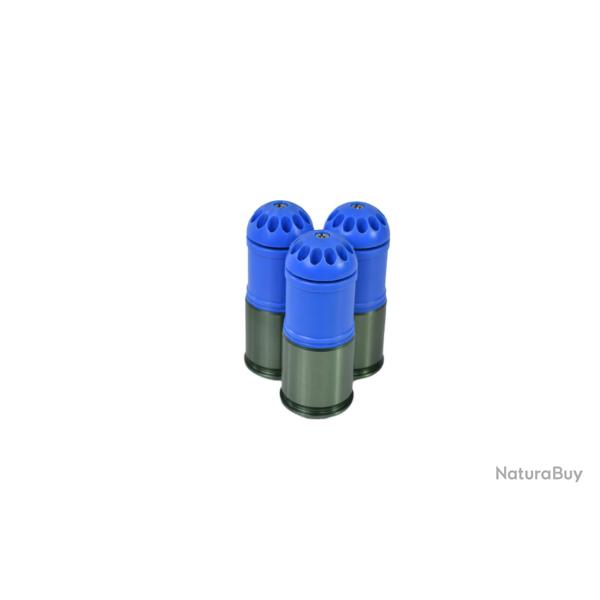 MAG Set de 3 Grenades 40mm 120BBs (Bleu)