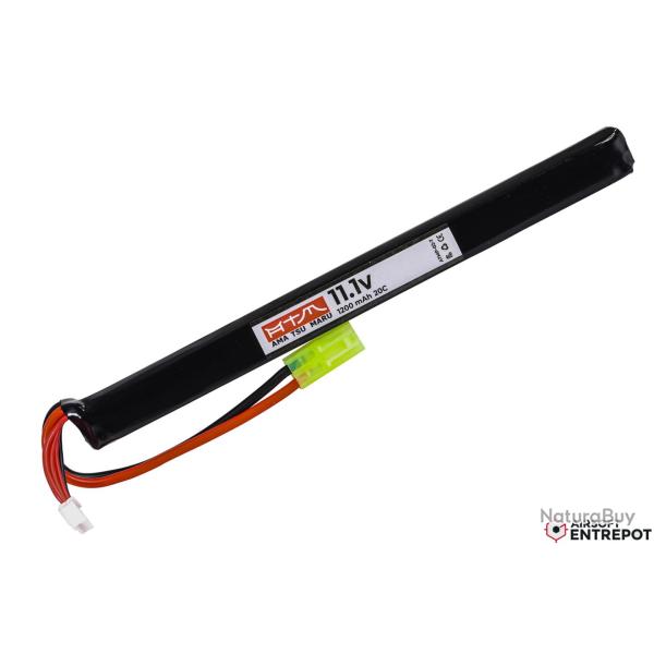 ATM Power Batterie LiPo 11,1V 1200mAh 20C Stick AK (Tamiya Mini)